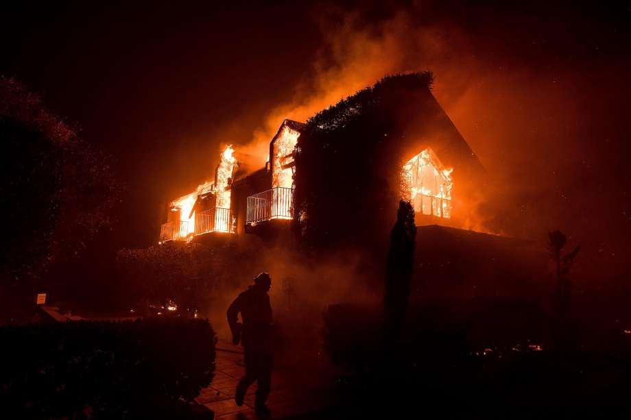 Extreme wildfires in wine country and no sign of it on national TV