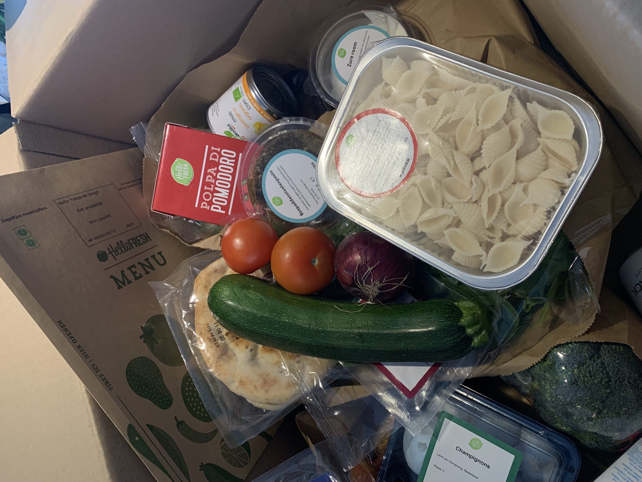 Boodschappen bezorgd tot aan je voordeur met HelloFresh