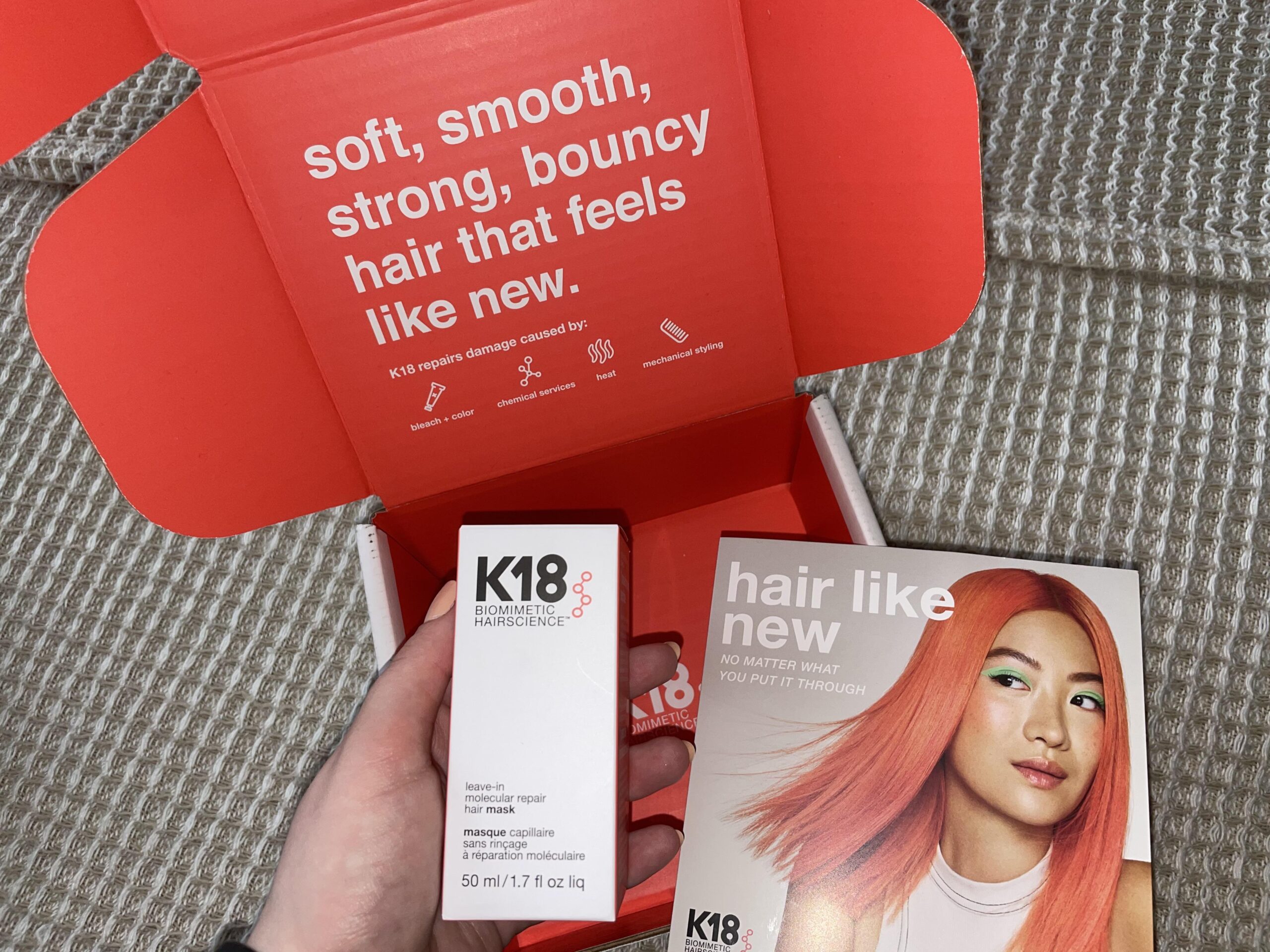 Why My Hair Has Never Felt Healthier After Using K18’s Repair Hair Mask.