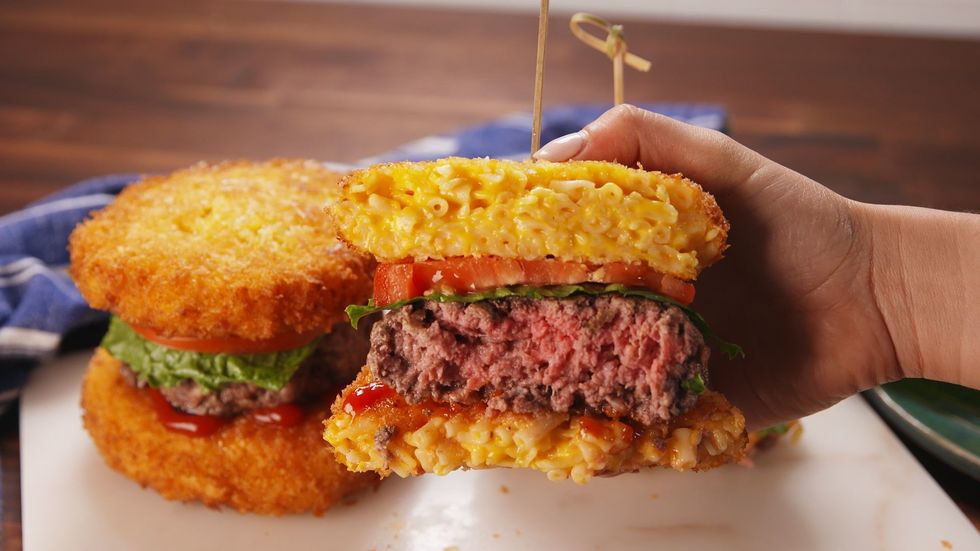 Mac and Cheese Burgers