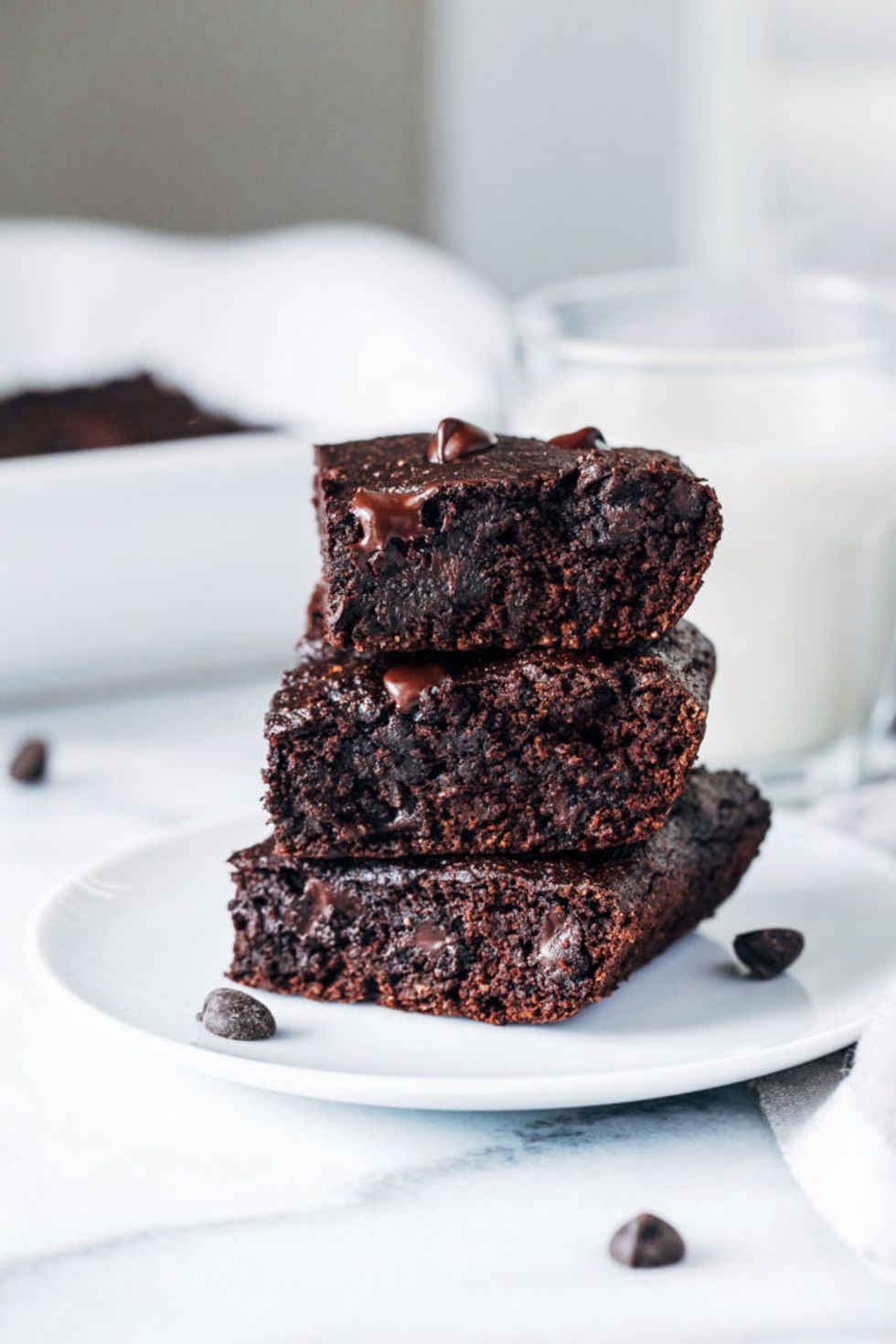 Healthy Vegan Avocado Chocolate Brownies