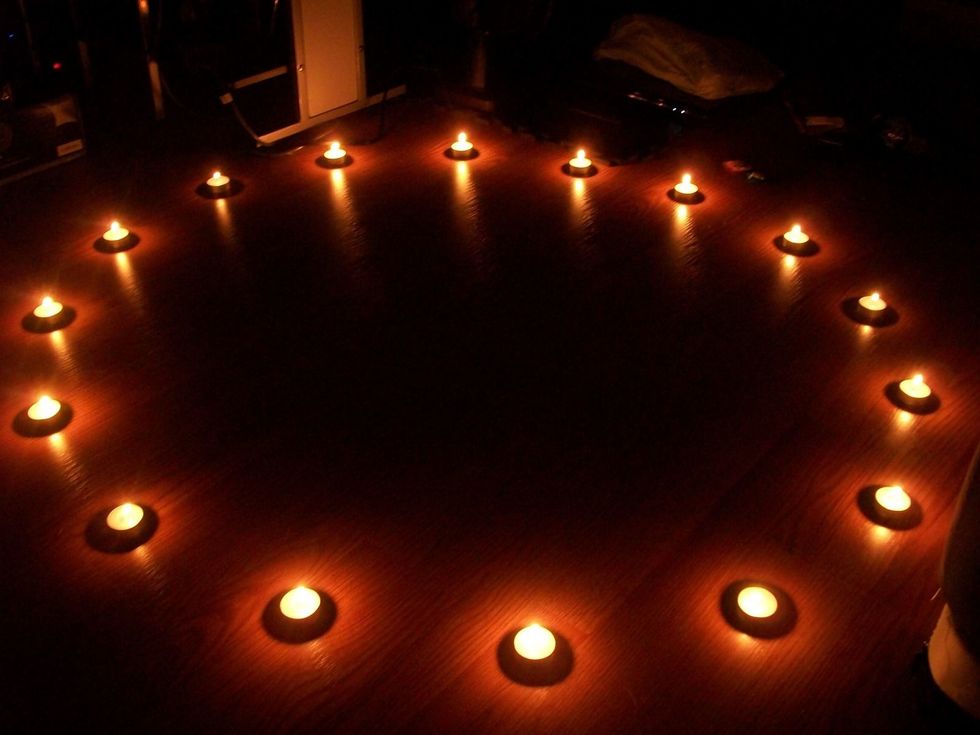 Try creating a relaxing meditation/summoning space. 