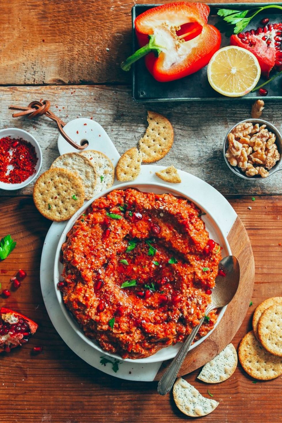 Best Dip Recipes Muhammara Dip Minimalist Baker