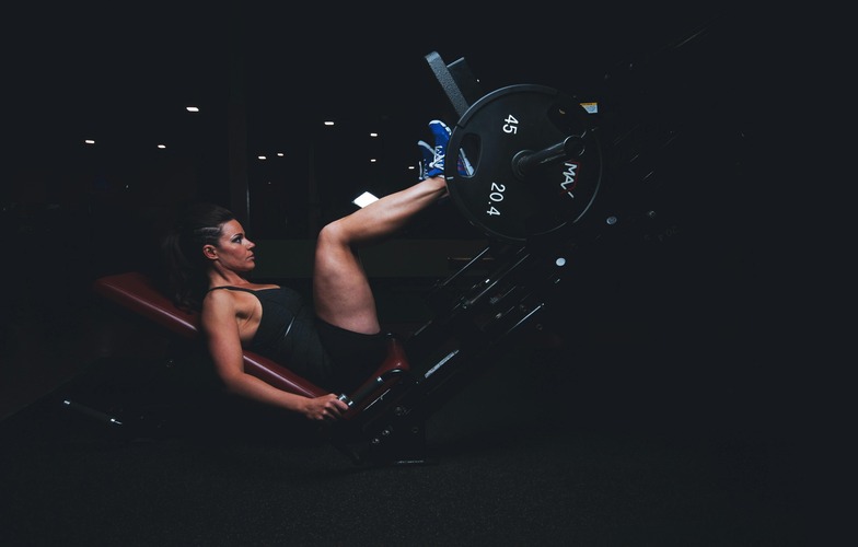 lady exercising